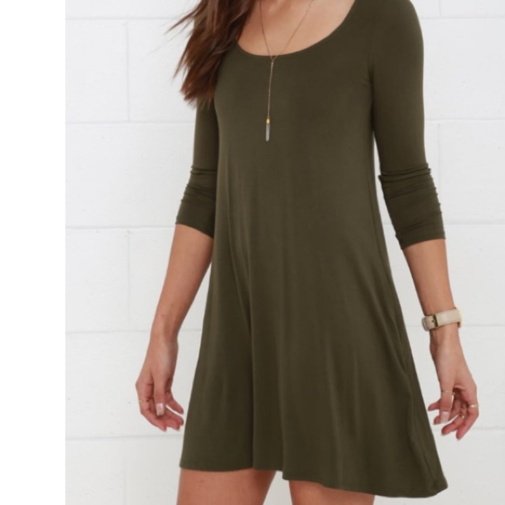 Lulus twirl power swing dress